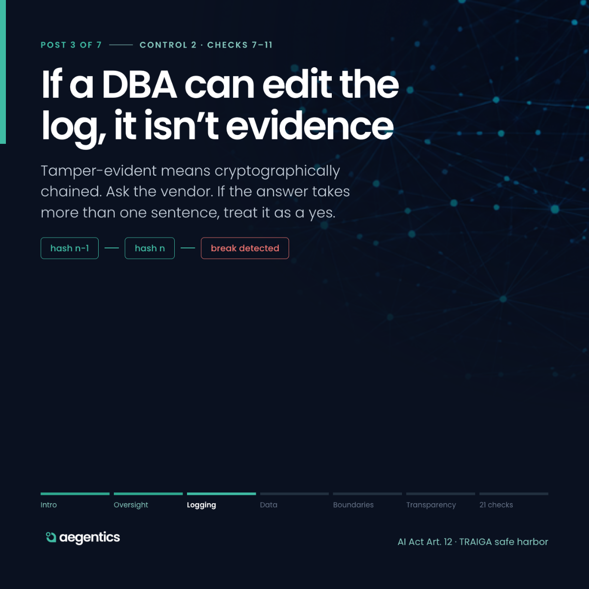Audit logs